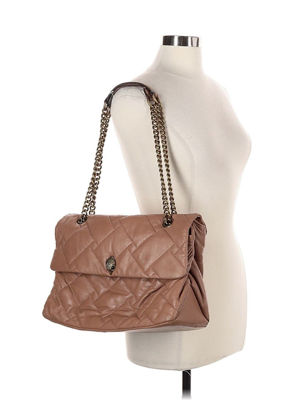 Kurt Geiger London Kensington Large Brown Leather Convertible Bag